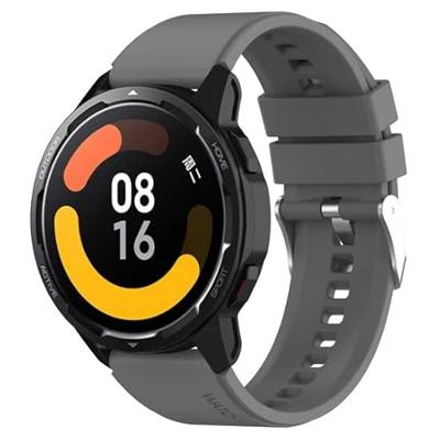 By Qubix - Siliconen sportband - Grijs - Compatible met Xiaomi Mi Watch/Compatible met Xiaomi Watch 2 / Compatible met Xiaomi Watch S1 / S2 / S3 / S4 - Compatible Xiaomi bandje