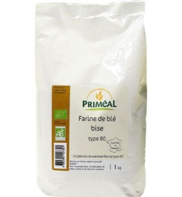 Primeal Grijsbruin tarwemeel borsa 80 bio 1 Kilogram Primeal Grijsbruin tarwemeel borsa 80 bio 1 Kilogram