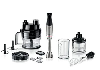 Bosch Haushalt ErgoMaster Serie 6 Staafmixer 1200 W Met maatbeker, Met mixbeker, Multifunctioneel, Met garde, BPA-vrij RVS, Zwart
