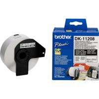 Brother DK-11208 Rol met etiketten 39 x 90 mm Papier Wit 400 stuk(s) Permanent hechtend DK11208 Adresetiketten - thumbnail