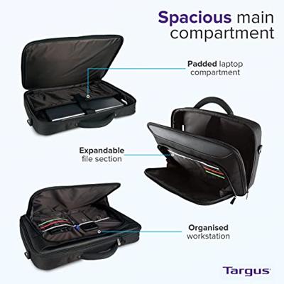 Targus 17"/18" notebook tas zwart/rood