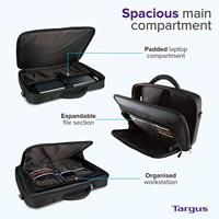 Targus 17"/18" notebook tas zwart/rood - thumbnail