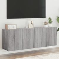Tv-meubels 2 st wandgemonteerd 60x30x41 cm grijs sonoma eiken - thumbnail