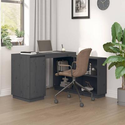 Bureau 110x50x75 cm massief grenenhout grijs Bureau 110x50x75 cm massief grenenhout grijs