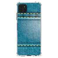 Samsung Galaxy A22 5G Anti Shock Bumper Case Jeans - thumbnail