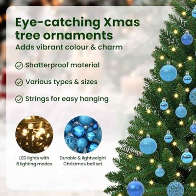 VidaXL Kunstkerstboom met 150 led groen 120 cm pvc en metaal