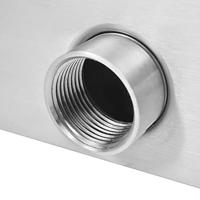 Zwembadfontein 45x30x65 cm roestvrij staal zilverkleurig - thumbnail