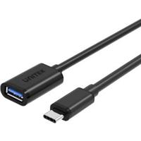 UNITEK Y-C476BK USB-kabel USB 3.2 Gen 1 (3.1 Gen 1) 0,2 m USB C USB A Zwart - thumbnail