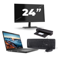 Dell Latitude 5400 - Intel Core i5-8e Generatie - 14 inch - 16GB RAM - 256GB SSD - Windows 11 + 1x 24 inch Monitor - thumbnail