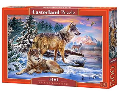 Selecta Castorland legpuzzel wolfish wonderland, 500st. - thumbnail