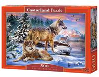 Selecta Castorland legpuzzel wolfish wonderland, 500st. - thumbnail