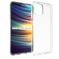 TPU Siliconen Hoesje Motorola Edge 20 Lite Back Cover Transparant - thumbnail