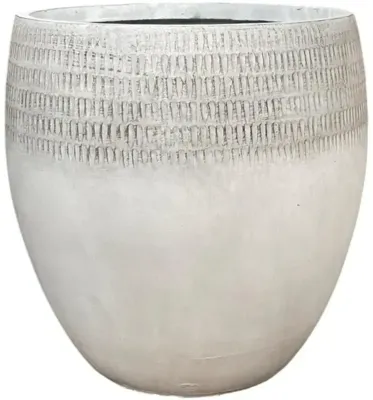 Terraliet Egg pot Ø44cm wit