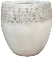 Terraliet Egg pot Ø44cm wit - thumbnail