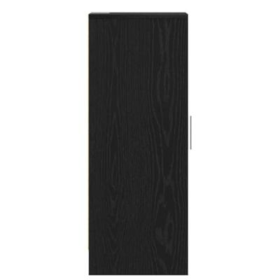 VidaXL Schoenenkast met plank zwart eiken 32 x 35 x 92 cm bewerkt hout
