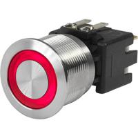Schurter 1241.6834.1121000 Drukschakelaar 250 V/AC 12 A Rood (Ø) 22 mm IP64 1 stuk(s) - thumbnail