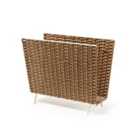 Kave Home Tijdschriftenhouder 'Shibori', kleur wit - thumbnail