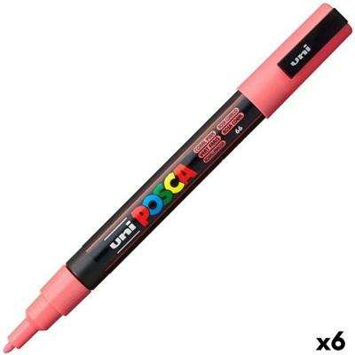 Paintmarker uni posca pc3m f koraal | 6 stuks Paintmarker uni posca pc3m f koraal | 6 stuks