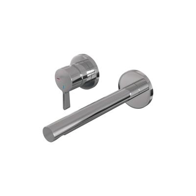 Brauer Chrome Edition Inbouw Wastafelmengkraan met Rechte Uitloop en Rozetten Model E2 Chroom