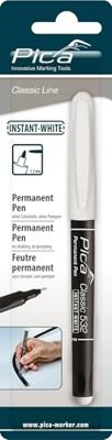 Pica 532/52 Permanent Pen | 1-2mm | Rond | Wit | Blister - PI53252SB