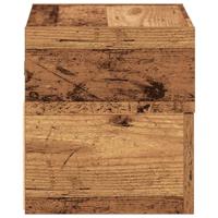 Nachtkastjes 2 st wandgemonteerd 45x26x28,5 cm oud houtkleurig - thumbnail