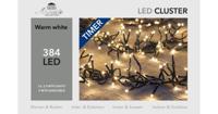 Clusterverlichting 384 lampjes warm wit 2,4 meter Clusterlights Anna's Collection - Annas collection - thumbnail