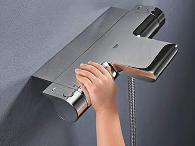 GROHE Grohtherm 2000 badkraan thermostatisch met tray chroom 34464001 - thumbnail