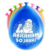 Party Ballonnen Abraham 50 Jaar - 8 Stuks - thumbnail