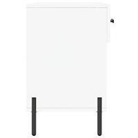 Schoenenbank 102x35x55 cm bewerkt hout wit - thumbnail