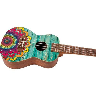 Flight Art Series AUC-33 Mansion concert ukelele met gigbag