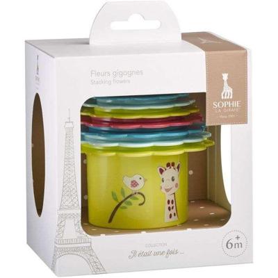 Bijtring - Sophie de Giraffe - Colo'Rings - Natuurlijk rubber - Diverse texturen - Gemakkelijk vast te pakken