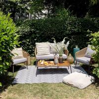 Vloerkleed Zigzag blauw 330x230cm Kare Design - thumbnail