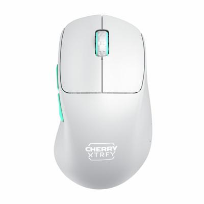 CHERRY XTRFY M64 Wireless, Ultralichte Draadloze Gamingmuis, 2,4 GHz, Geoptimaliseerd voor E-Sports, Ergonomische Vorm met extra lage Voorkant, Wit
