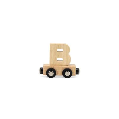 Tryco houten trein letter naturel-B