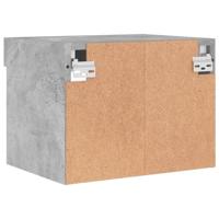 Nachtkastje met LED's wandgemonteerd betongrijs - thumbnail