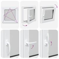 Kelderraam "RISOR" draaikiep draaikiephoek DIN rechts antraciet - thumbnail