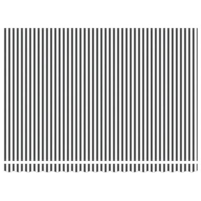 Luifel automatisch uittrekbaar 450x300 cm antracietkleur en wit