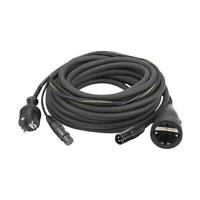 DAP DAP FP09 - Schuko/XLR F - Schuko/XLR M 20 m Audio / Power, zwarte mantel - thumbnail