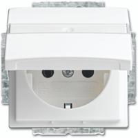 Busch-jaeger stopcontact met randaarde en KB inbouw 1-voudig SI-B 20-eukr-914 - thumbnail