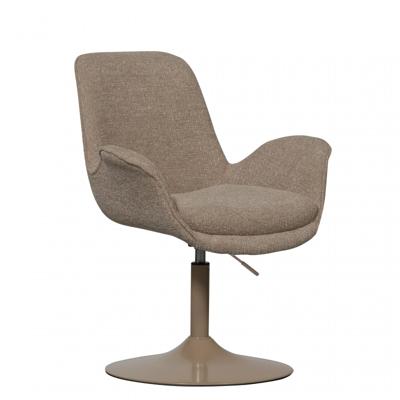 WOOOD Verstelbare Eetkamerstoel 'Marten' Geweven stof, kleur Zand