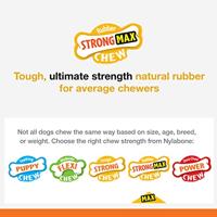 Interpet NRD001PEU Nylabone kauwspeelgoed voor sterke kauwers, botten - Bacon-Cheeseburger-smaak, S - thumbnail