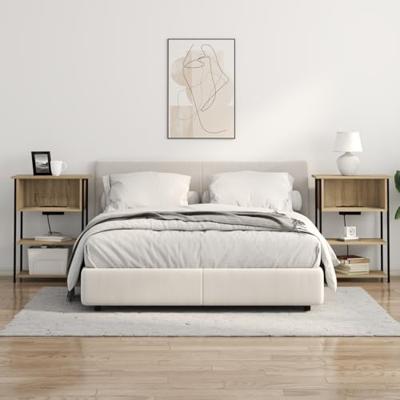 Nachtkastje Sonoma eiken 55 x 31 x 76 cm Bewerkt hout Nachtkastje Sonoma eiken 55 x 31 x 76 cm Bewerkt hout