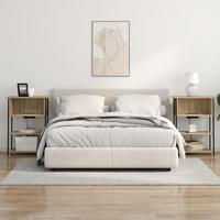 Nachtkastje Sonoma eiken 55 x 31 x 76 cm Bewerkt hout - thumbnail