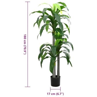 Kunstboom Dracaena 36 bladeren 180 cm groen Kunstboom Dracaena 36 bladeren 180 cm groen