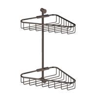 Hoekdraadkorf Hotbath Cobber Dubbel Wandmodel Verouderd Messing Living Colours - thumbnail