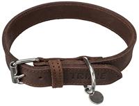 TRIXIE HALSBAND HOND ACTIVE COMFORT LEER BRUIN / LICHTBRUIN 37-44X2,5 CM - thumbnail