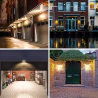2x Burley - LED Solar Wandlamp met bewegingssensor en schemerschakelaar - 3 lichtstanden - 21LEDs - 3000K - IP65 Waterdicht - Solar buitenlamp - thumbnail