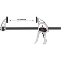 Aluminium eenhandsklem 300 x 85 mm 3000 N TOOLCRAFT 1595615 Spanbreedte (max.):500 mm Afmeting, lengte: 500 mm Afm. werkbereik:85 mm - thumbnail