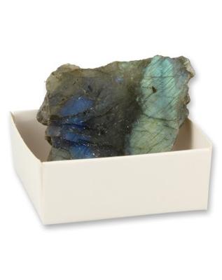 Ruwe Labradoriet Edelsteen ca. 4 cm half Gepolijst