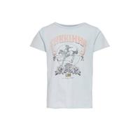 KIDS ONLY T-shirt Lucy van biologisch katoen lichtblauw - thumbnail